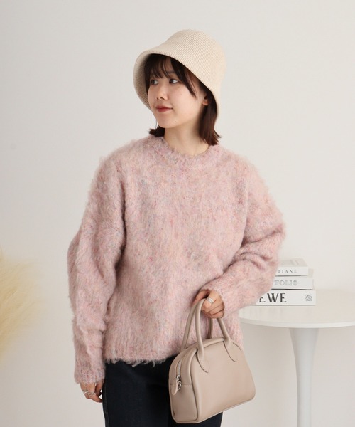 ニット セーター Eglantine ブークレーファンシーヤーンニット レディース EGLANTINE ニット セーター Eglantine ブークレーファンシー
