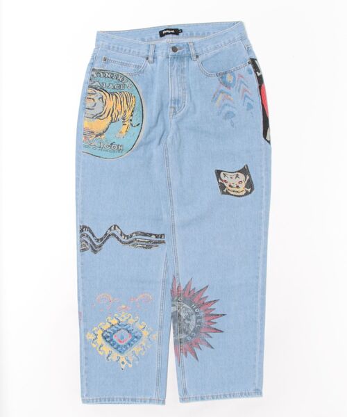 Desigual（デシグアル） ジーンズ タトゥーアート ワイドデニム ライト