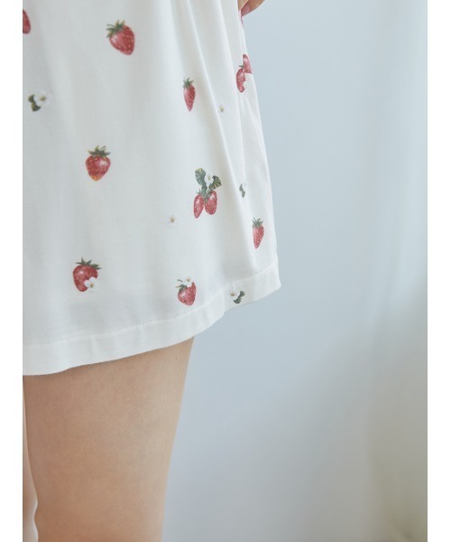 gelato pique パジャマ ルームウェア いちご柄ショートパンツ