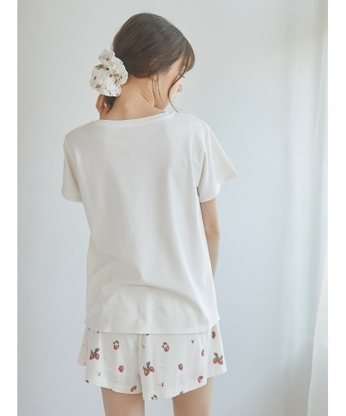 gelato pique パジャマ ルームウェア いちご柄ショートパンツ
