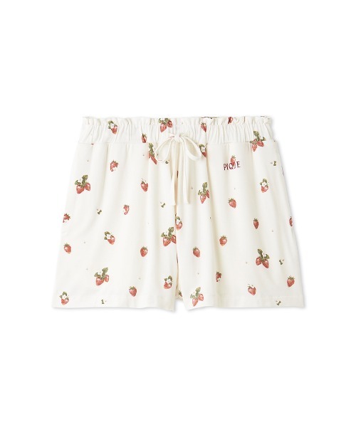 gelato pique パジャマ ルームウェア いちご柄ショートパンツ