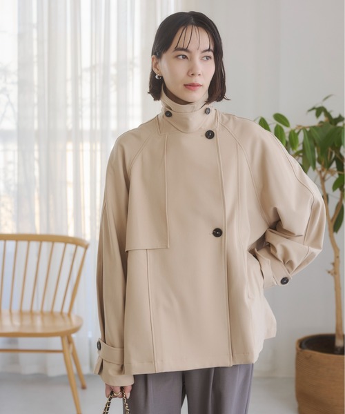 ANGIEショート トレンチコート ベージュ新品未使用 ANGIE トレンチコート コート ショート トレンチコート レディース