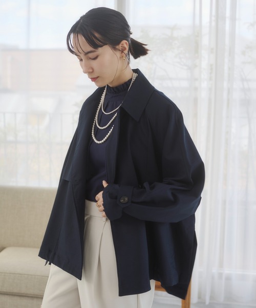 ANGIE トレンチコート コート 入学式 卒業式 ショート トレンチコート