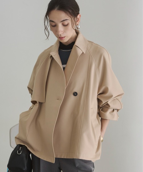 ANGIE トレンチコート コート ショート トレンチコート レディース