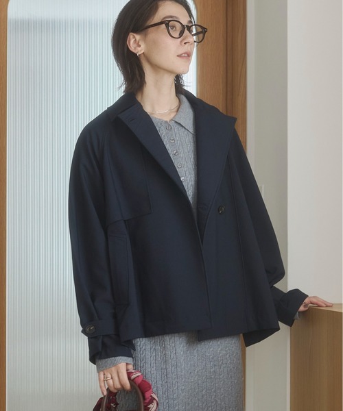 ANGIE トレンチコート コート 入学式 卒業式 ショート トレンチコート