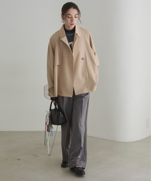 ANGIE トレンチコート コート ショート トレンチコート レディース