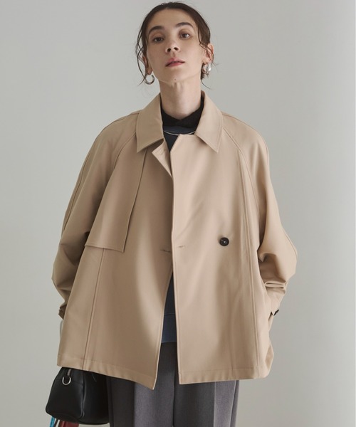 AGNONAアニオナ★ベージュショートトレンチコート ANGIE トレンチコート コート ショート レディース : ZOZOTOWN