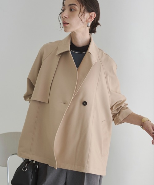 未使用美品 値下げalice auaa シアーショートトレンチコート ANGIE トレンチコート コート ショート レディース : ZOZOTOWN