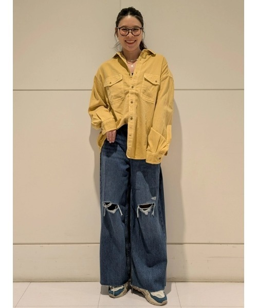 GAP（ギャップ） シャツ ウルトラソフト デニム ビッグシャツ メンズ