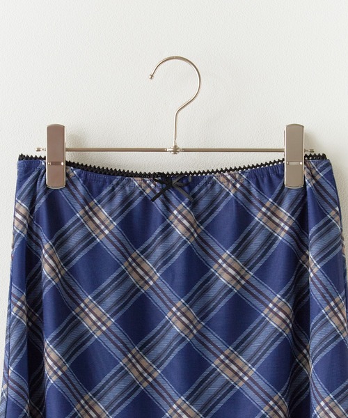 日本未入荷 CHUU★シースルーチェックプリントトップス ROOP TOKYO スカート シースルーチェックミニスカート