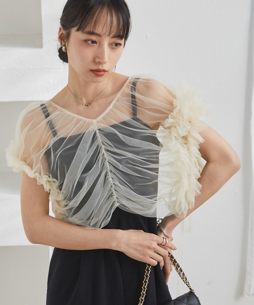 RANAN（ラナン） パンツドレス 「2点セット」マルチWAYフリルチュール