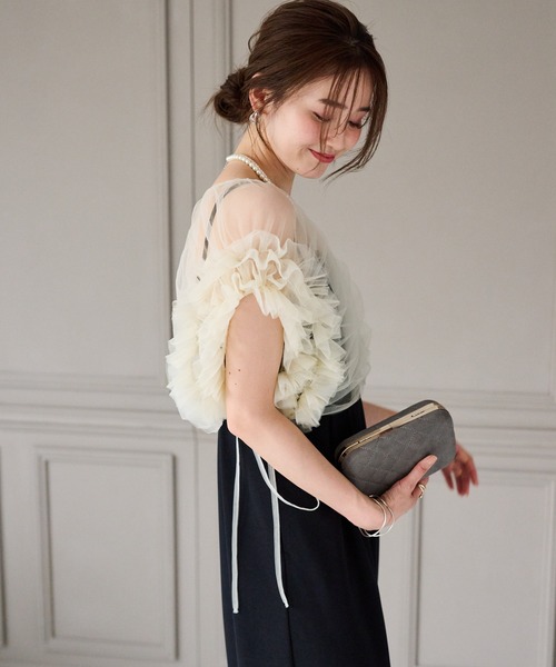 RANAN パンツドレス 「2点セット」マルチWAYフリルチュール