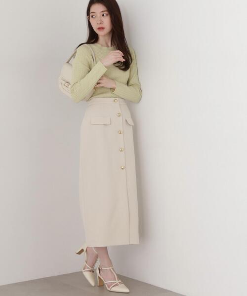 【希少】PRADA コットン ドリル フロントボタン留め スカート セール】プラダ PRADA PRADA スカート 21C925 1WQ8 ReーNylon