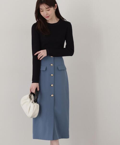 PROPORTION BODY DRESSING スカート フロント釦フラップタイト