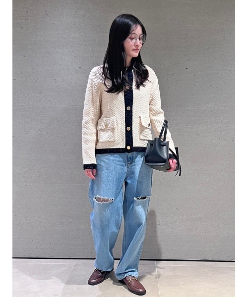 MilaOwen デニム　ワイドデーパードデニムパンツ　ジーンズ Mila Owen ジーンズ デニム デニムパンツ 「WEB限定00サイズ