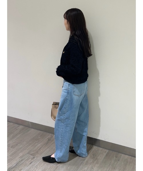 新品未使用Mila Owen ミラオーウェン切りっぱなしワイドテーパードデニム 裾段差テーパードデニムパンツ(デニムパンツ)｜パンツ｜Mila