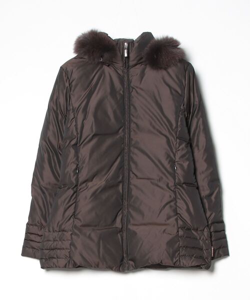 MONCLER ダウンジャケット サイズ00 ダークブラウン MONCLER（モンクレール） ダウンジャケット 1 ブラウン レディース
