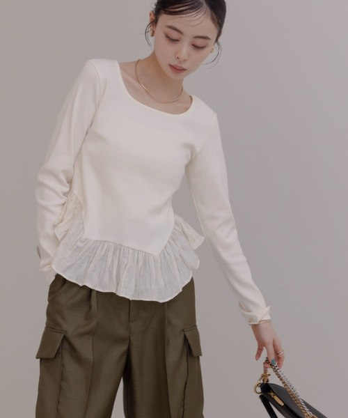 Eimee Law（エイミーロウ） アーチフリル テレコトップス レディース