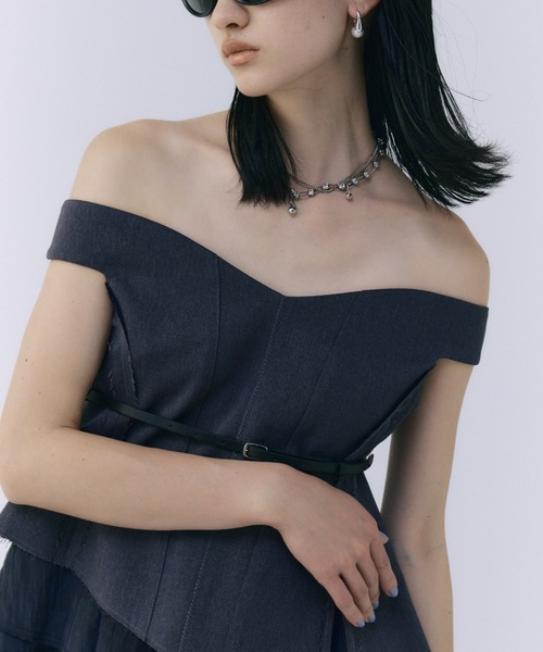 JOSE MOON tシャツ PEPLUM FRILL TOPS/ペプラムフリルトップス