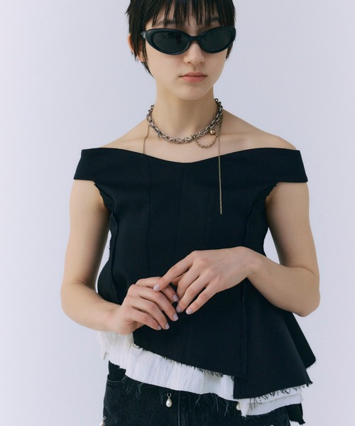 josemoon ペプラムフリルトップス JOSE MOON tシャツ PEPLUM FRILL TOPS/ペプラムフリルトップス