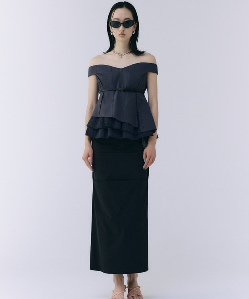 JOSE MOON（ジョゼムーン） tシャツ PEPLUM FRILL TOPS/ペプラムフリル 