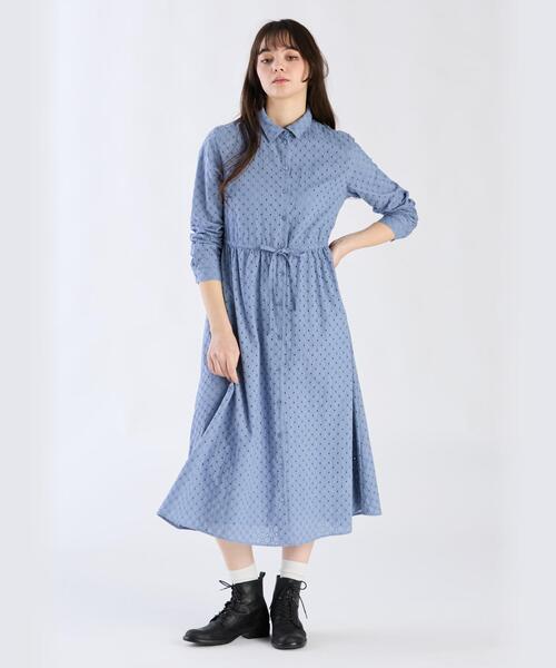 【アニエスベー】ロングワンピース S ドット柄 ショールカラー ノースリーブ アニエスベー ドット ワンピースのおすすめ人気商品一覧 通販