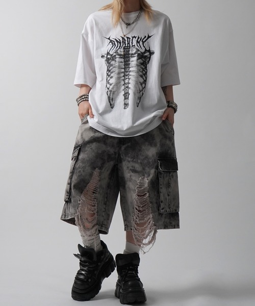 tシャツ 「MAROCORE SELECT」スケルトン / パンク バタフライ