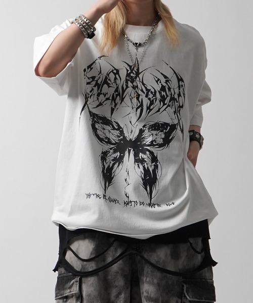tシャツ 「MAROCORE SELECT」スケルトン / パンク バタフライ グランジ