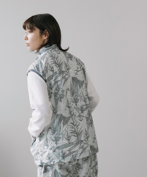 and wander×GRAMICCI brushed vest ジップベスト Gramicci x and wander Brushed Nylon Vest
