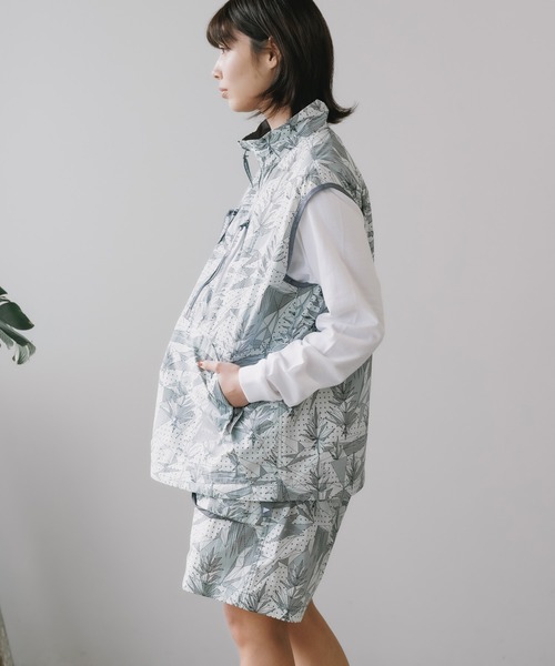 and wander×GRAMICCI brushed vest ジップベスト Gramicci x and wander Brushed Nylon Vest