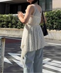 チュニック ●コットンレース イレギュラーヘム...の詳細画像5