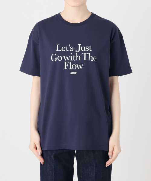 tシャツ BRODIAEA 歯ブラシ加工カラフルロゴ半袖Tシャツ レディース tシャツ BRODIAEA 歯ブラシ加工カラフルロゴ半袖Tシャツ