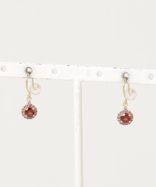 VENDOME AOYAMA（ヴァンドーム青山） ピアス K18YG ガーネット