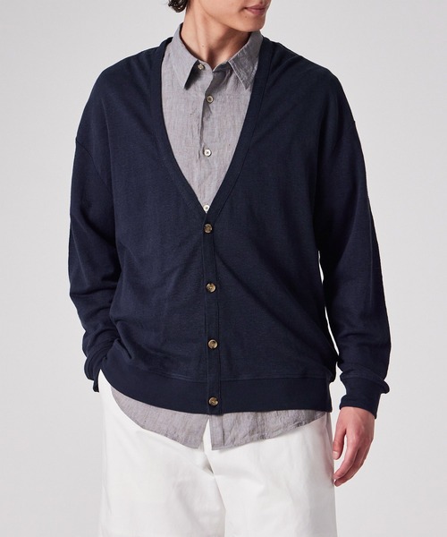 Paul Smith カーディガン カラーリネン 鹿の子 / 153505 337B
