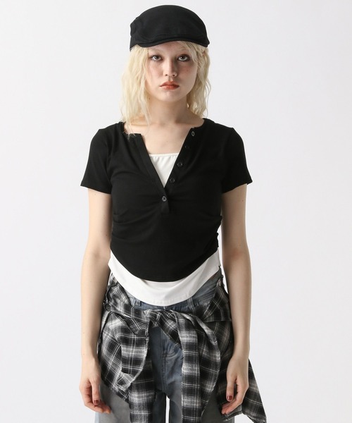 tシャツ Layered Skin Top レディース 31tc7347-00097.jpg