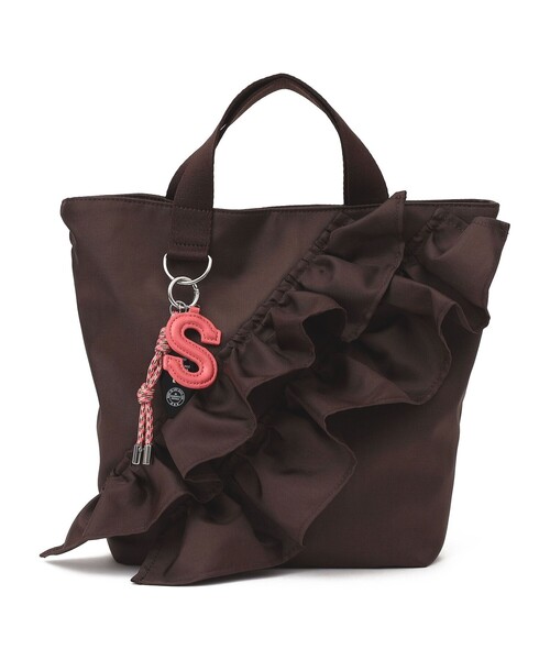 SHIPS（シップス） トートバッグ 「WEB限定」チャーム 付き フリル