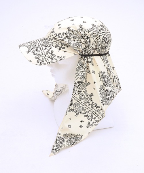 キャップ 帽子 an meets zakka ペイズリースカーフキャップ レディース