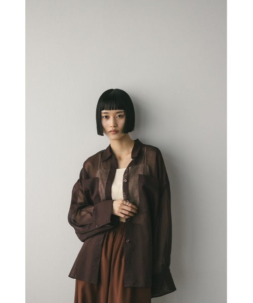 ブラウス シャツ ルーズポケットシアーシャツ　春服/夏服 レディース STYLEMIXER ブラウス シャツ ルーズポケットシアーシャツ 春服