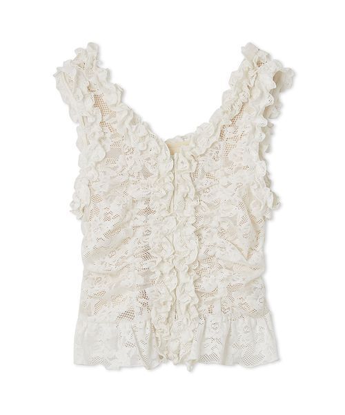 SNIDEL カットレースフリルプルオーバー SNIDEL tシャツ カットレースフリルプルオーバー レディース