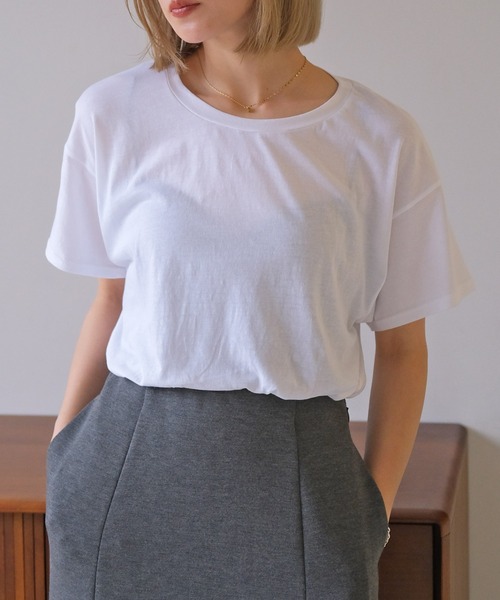 tシャツ リラックスクルーネックTシャツ レディース