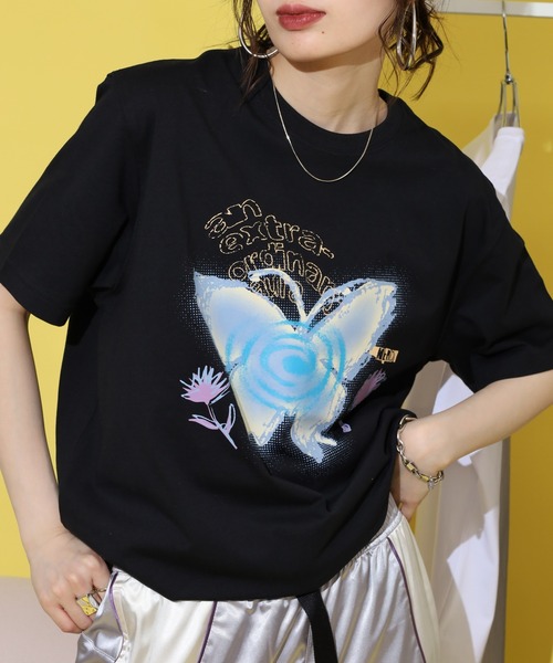 NERDY スマホショルダー tシャツ ドリームライク バタフライ 半袖 T