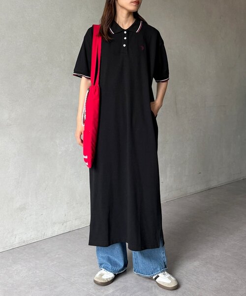 V12 ホワイト ポロワンピース U.S. POLO ASSN. ワンピース ポロワンピース : ZOZOTOWN Yahoo
