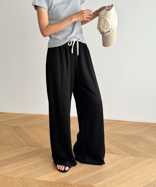 CANAL JEAN パンツ CANAL JEAN パンツ El mar レーヨン混ツイルイージーパンツ