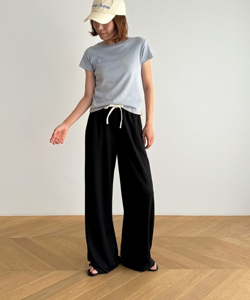 パンツ CIANOEL CANAL JEAN パンツ El mar レーヨン混ツイルイージーパンツ