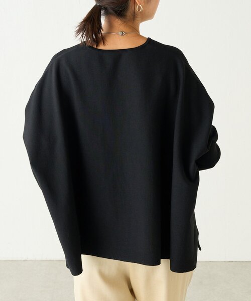 BEARDSLEY ニットソー　黒 BEARDSLEY ニット セーター コットンショートBIGニット
