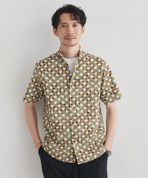 TAKEO KIKUCHI（タケオキクチ） シャツ 半袖 「COOL CITY WEAR」籠目