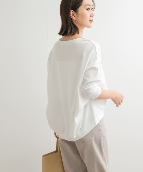 「URBAN RESEARCH DOORS」 7分袖カットソー MEDIUM オフホワイト レディース