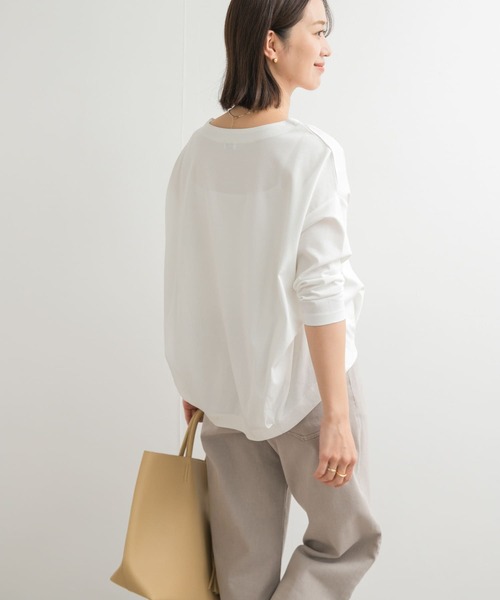 「URBAN RESEARCH DOORS」 7分袖カットソー MEDIUM オフホワイト レディース