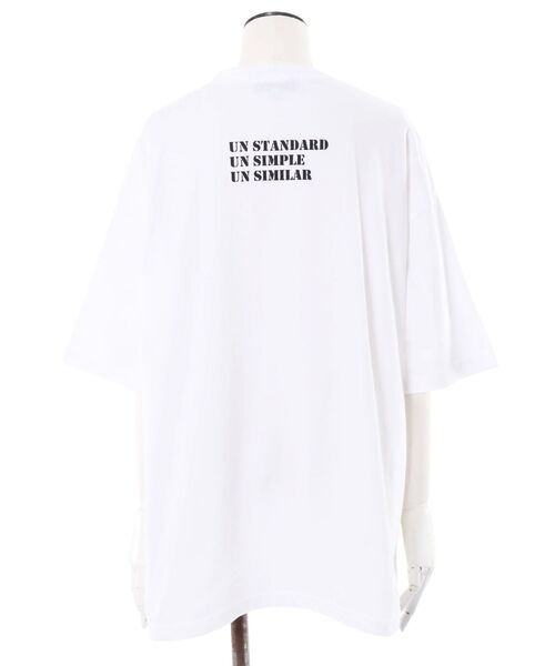 UN3D. tシャツ 「ZOZO限定」BACK LOGO PRINT T-SH / バックロゴ