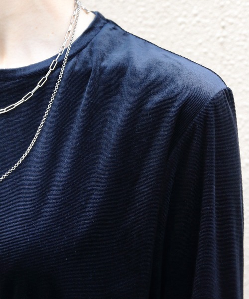 tシャツ THE SHINZONE/シンゾーン　ベロアロングスリーブTEE　VELOURS LONG SLEEVE TEE　25AMSCU03 レディ THE SHINZONE tシャツ SHINZONE/シンゾーン ベロアロング